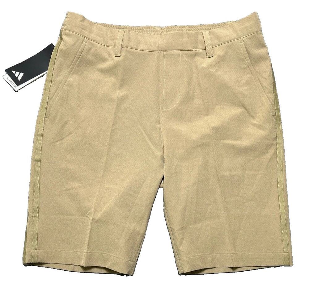 Adidas Aeroready Golf Shorts Mens Large Beige Stretch Performance New NWT
